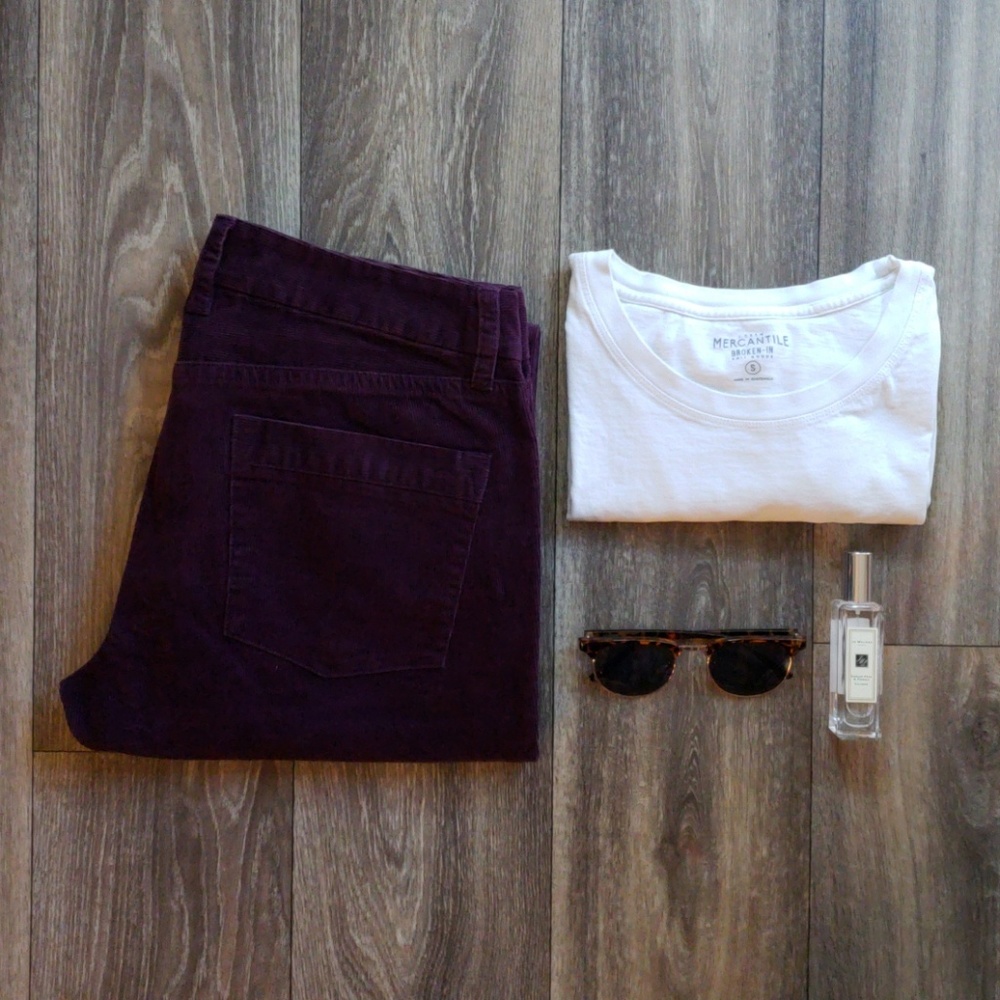3/$30 LIKE NEW! J.Crew Plum Purple Bootcut Cords